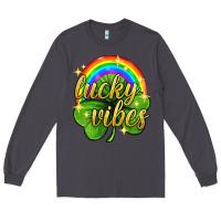Smoke Lucky vibes st. patricks day Long Sleeve Tee - Neo Western