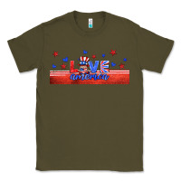 Army Green love america gnome libbey cup Classic Tee - HRA Design Shop