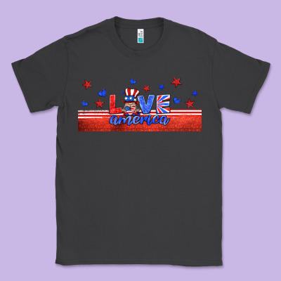 Love America Gnome Libbey Cup Classic Tee Designed By Hra Design Shop