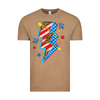 Vintage Coffee America lightning bolt Vintage Tee - texasbilliewilder