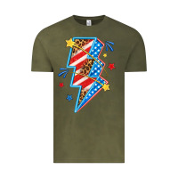America Lightning Bolt Vintage Tee | Teevron