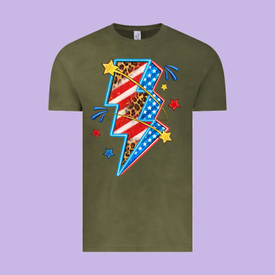 Vintage Tee America lightning bolt