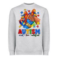 Heather Grey Autism accept love understand afro girl sneakers Heavyweight Sweatshirt - RanaPortraitStore