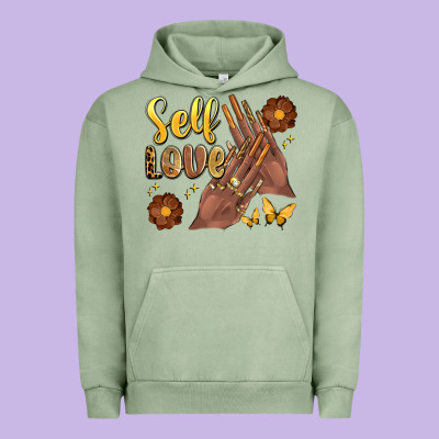 Black Woman Self Love Nails Urban Hoodie Designed By Artiststas