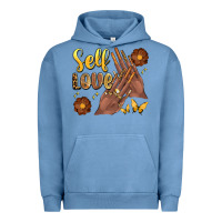 Pigment Pebble Blue black woman self love nails Urban Hoodie - Artiststas