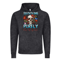 Vintage Black surviving purely out of spite Vintage Hoodie - JahusDesignShop