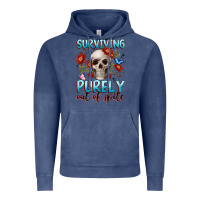 Vintage Denim surviving purely out of spite Vintage Hoodie - JahusDesignShop