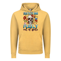 Vintage Mustard surviving purely out of spite Vintage Hoodie - JahusDesignShop