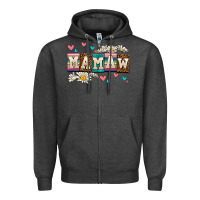 Charcoal Heather daisy mamaw Zipper Hoodie - AdoDesignShop