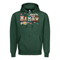 Sports Green daisy mamaw Zipper Hoodie - AdoDesignShop