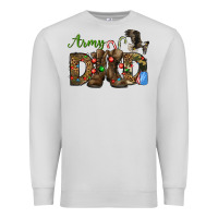 Dove Grey Christmas Army Dad Premium Sweatshirt - NancyCooperArtShop