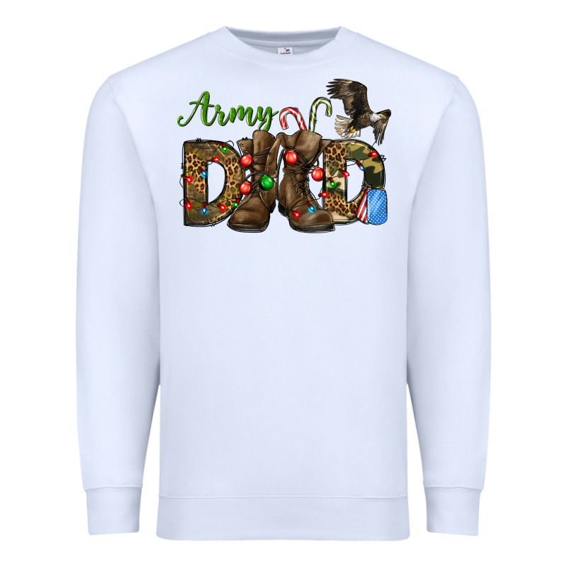 Christmas Army Dad Premium Sweatshirt by NancyCooperArtShop | Teevron