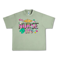 Oil Green nurse life Urban Heavy Tee - texasbilliewilder