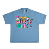 Pebble Blue nurse life Urban Heavy Tee - texasbilliewilder