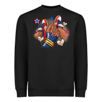 Black Baseball afro girl sneakers Heavyweight Sweatshirt - RanaPortraitStore