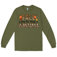 Army Green Fall Long Sleeve Tee - CowhideDigitalArt
