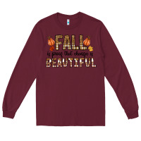 Burgundy Fall Long Sleeve Tee - CowhideDigitalArt