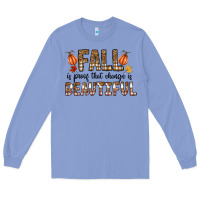 Colony Blue Fall Long Sleeve Tee - CowhideDigitalArt
