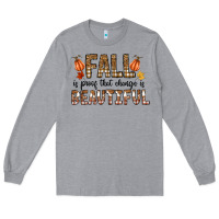 Heather Grey Fall Long Sleeve Tee - CowhideDigitalArt
