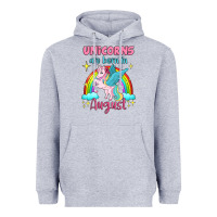 Heather Grey unicorns are born in august Heavyweight Hoodie - Jasminsmagicworld