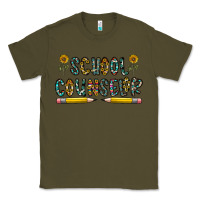 Army Green school counselor Classic Tee - CowhideDigitalArt