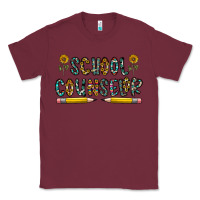 Burgundy school counselor Classic Tee - CowhideDigitalArt