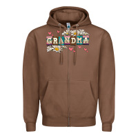 Chestnut daisy grandma Zipper Hoodie - AdoDesignShop