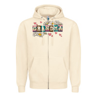 Sandshell daisy grandma Zipper Hoodie - AdoDesignShop