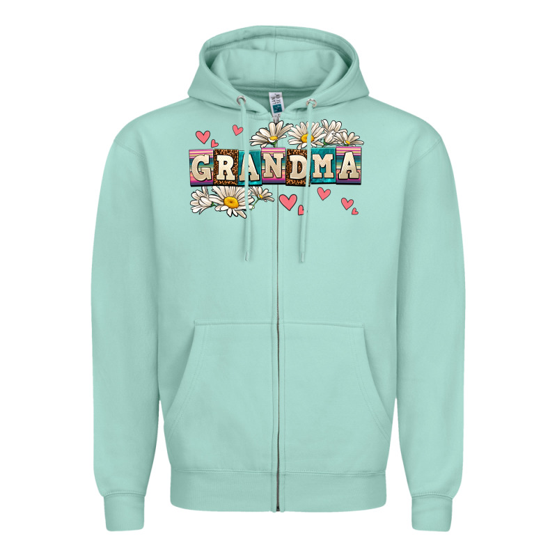 Daisy Grandma Zipper Hoodie by AdoDesignShop | Teevron