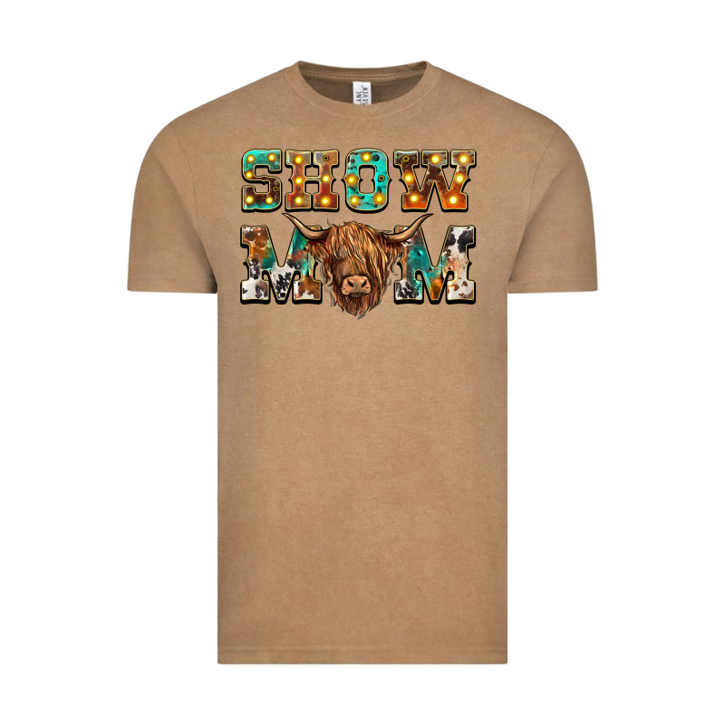 Show Mom Scottish Cattle Vintage Tee by BarkalooDesign | Teevron