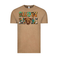Vintage Coffee show mom scottish cattle Vintage Tee - BarkalooDesign
