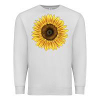 Dove Grey giganteus sunflower Premium Sweatshirt - LillyAllenDesigns