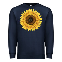 Navy giganteus sunflower Premium Sweatshirt - LillyAllenDesigns
