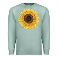 Seafoam giganteus sunflower Premium Sweatshirt - LillyAllenDesigns