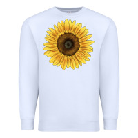 White giganteus sunflower Premium Sweatshirt - LillyAllenDesigns