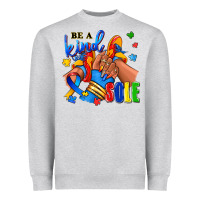 Heather Grey Be a kind sole Autism afro girl sneakers Heavyweight Sweatshirt - RanaPortraitStore