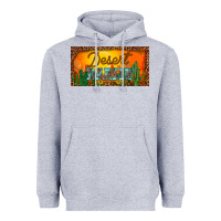 Heather Grey western desert darlin sunset cactus leopard serape   license plate tem Heavyweight Hoodie - BarkalooDesign