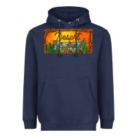 Navy western desert darlin sunset cactus leopard serape   license plate tem Heavyweight Hoodie - BarkalooDesign