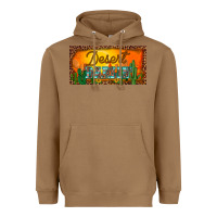 Toasted Coconut western desert darlin sunset cactus leopard serape   license plate tem Heavyweight Hoodie - BarkalooDesign