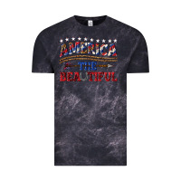 Cloud Black America the beautiful Vintage Tee - texasbilliewilder