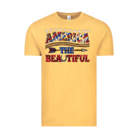 Vintage Mustard America the beautiful Vintage Tee - texasbilliewilder