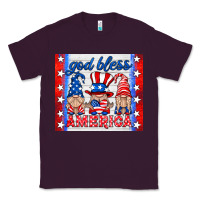 Plum god bless America gnomes Classic Tee - HRA Design Shop