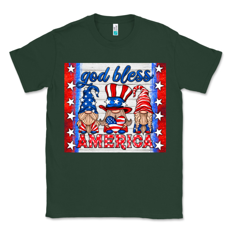 God Bless America Gnomes Classic Tee by HRA Design Shop | Teevron