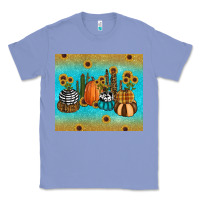 Colony Blue fall pumpkin tumbler Classic Tee - RanaPortraitStore