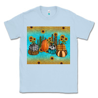 Dusty Blue fall pumpkin tumbler Classic Tee - RanaPortraitStore
