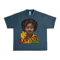 Midnight Navy juneteenth black boy Urban Heavy Tee - BarkalooDesign