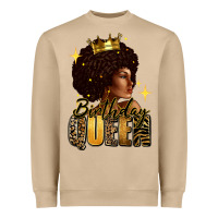 Mushroom Birthday queen afro girl Heavyweight Sweatshirt - RanaPortraitStore