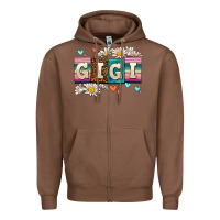 Chestnut daisy gıgı Zipper Hoodie - AdoDesignShop