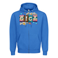 True Royal daisy gıgı Zipper Hoodie - AdoDesignShop