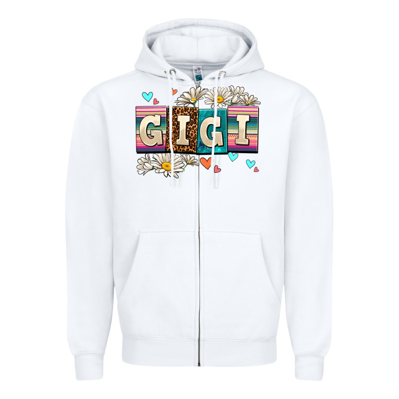 Daisy Gıgı Zipper Hoodie by AdoDesignShop | Teevron